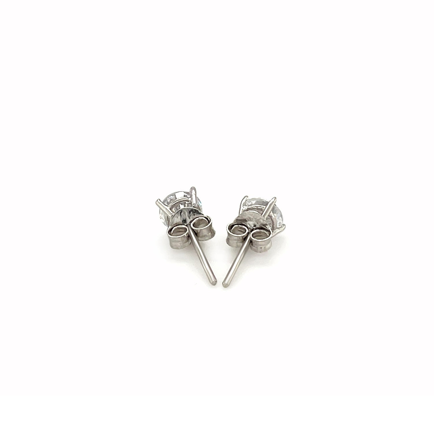 2-Pc. Set Cubic Zirconia Sterling Silver Stud Earrings (6mm)