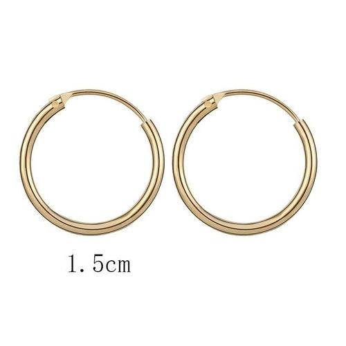 New Vintage Rose Gold Multiple Dangle Small Circle Hoop Earrings - Soulflare