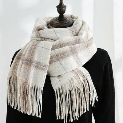 Women's Long Plaid Blanket Chunky - Soulflare