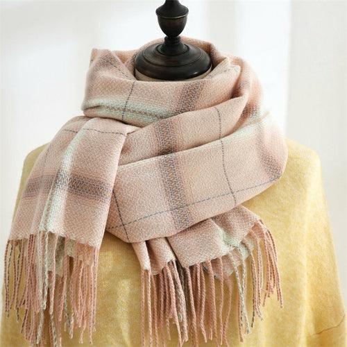 Women's Long Plaid Blanket Chunky - Soulflare