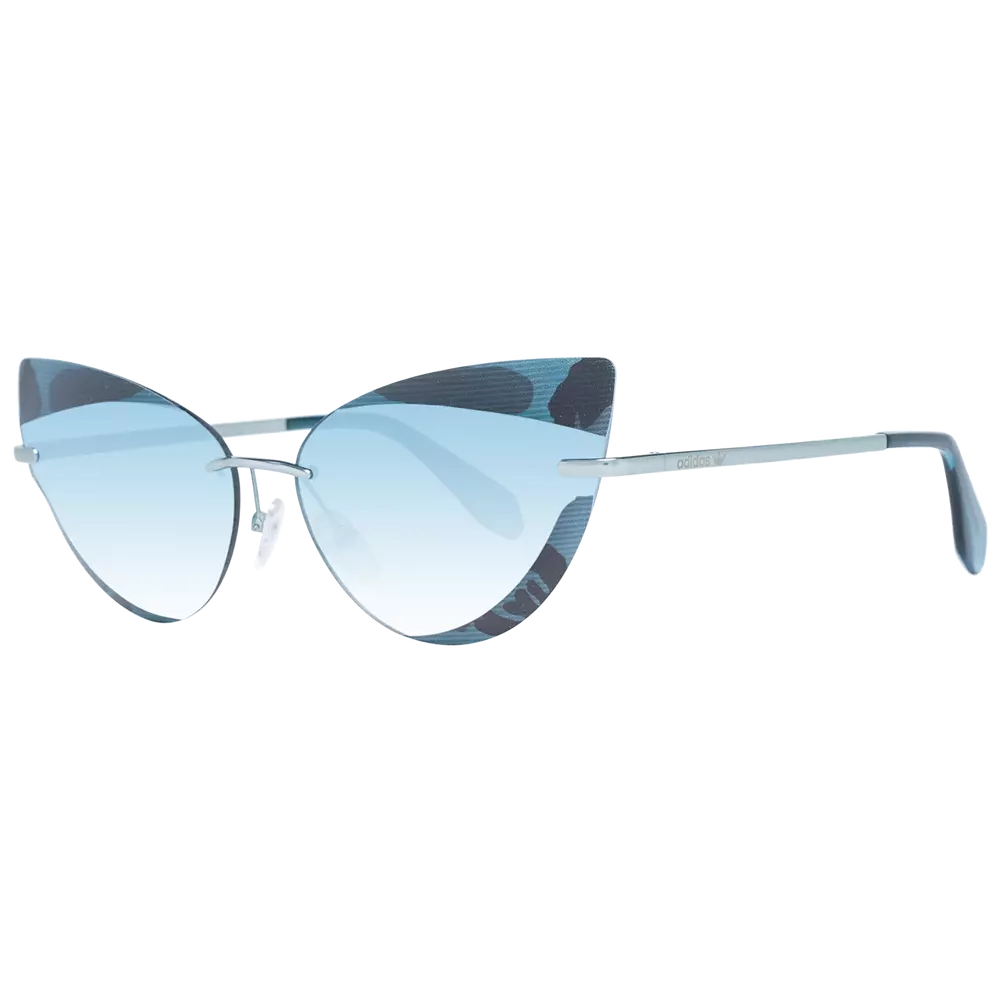 Adidas Women Cat Eye Sunglasses - Blue, Metal Frame, Blue Gradient Lenses, UV Protection