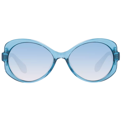 Adidas Women Butterfly Sunglasses - Turquoise, Plastic Frame, Multicolor Gradient Lenses, UV Protection